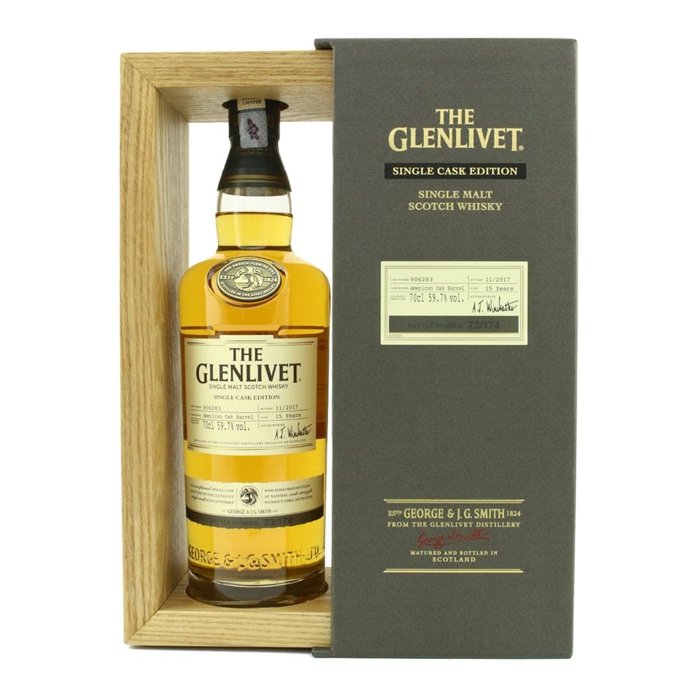 THE GLENLIVET 15 YEAR OLD AMERICAN OAK BARREL SINGLE CASK EDITION