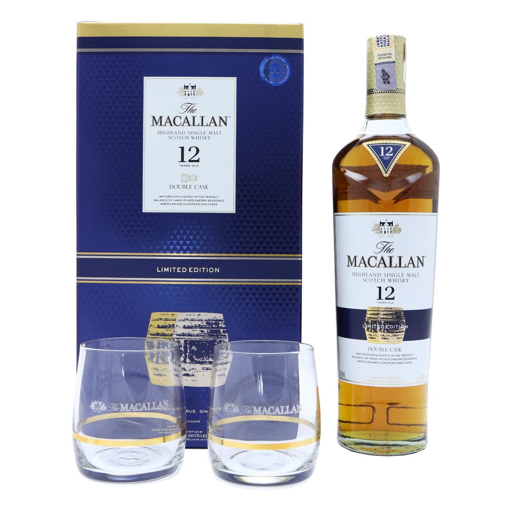 THE MACALLAN 12 Year Old Double Cask Gift Pack Limited Edition