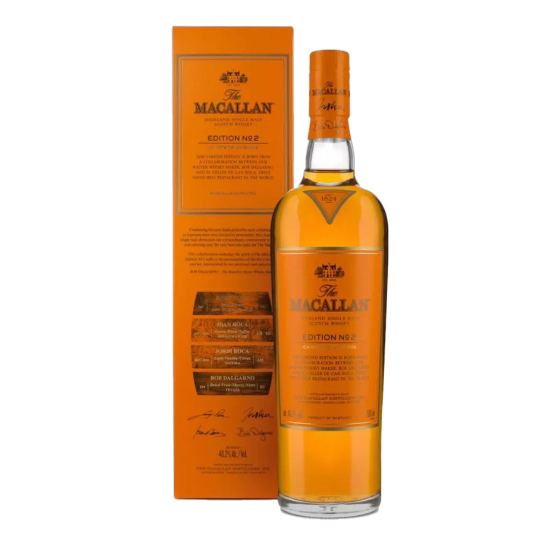 ウイスキー The Macallan Edition No. 2 & 3 700ml The Macallan Edition No. 2 Scotch Whisky 70cl 48.2% - Whisky.my