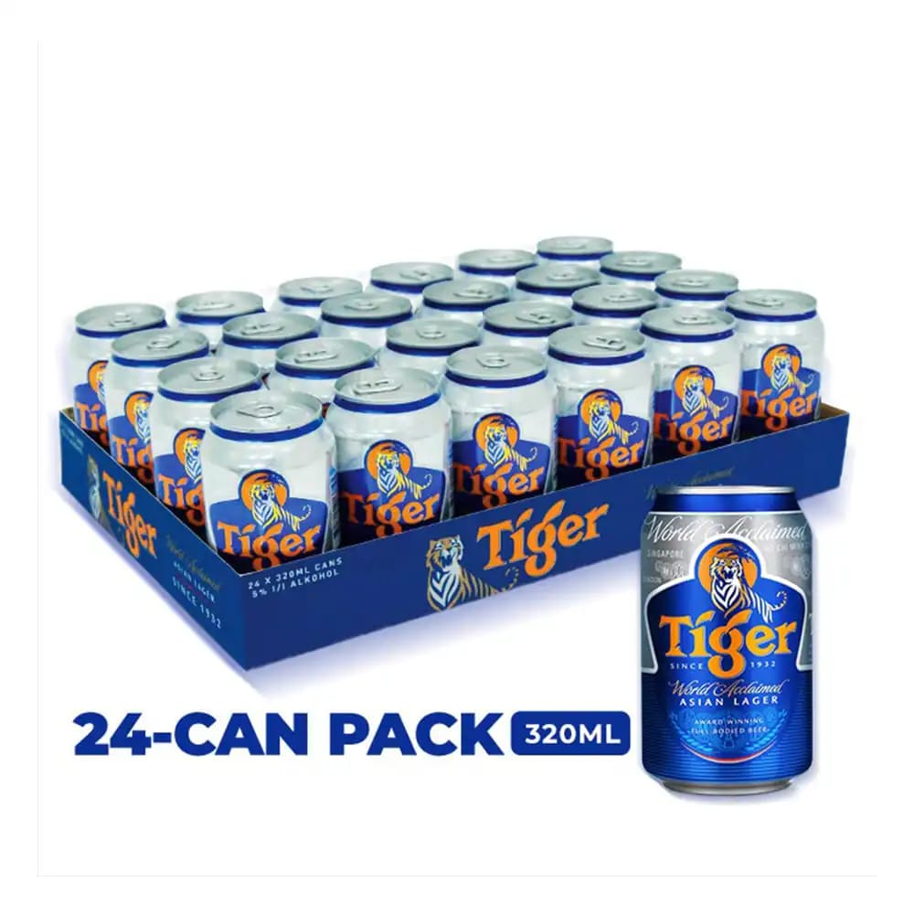 TIGER Lager Beer (320ml x 24) 9