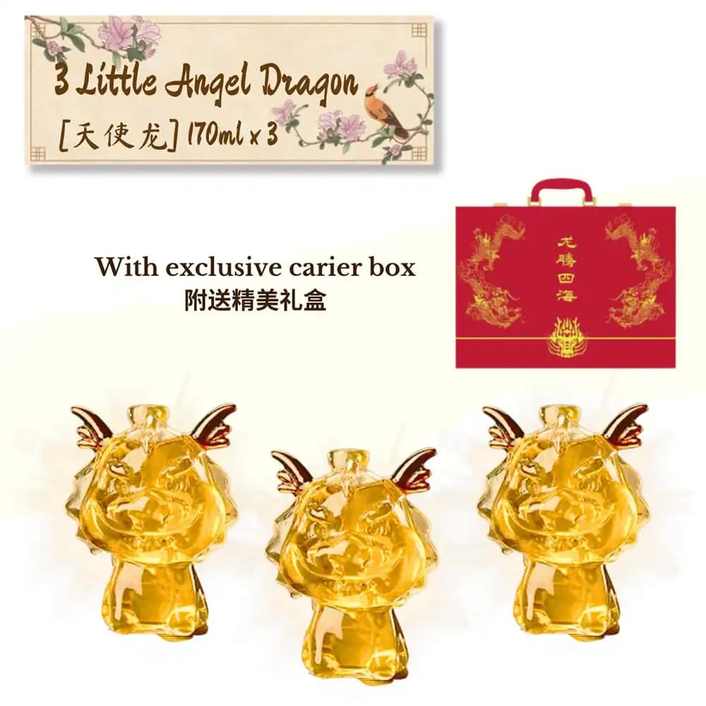 Three Little Angel Dragon Whisky Gift Set