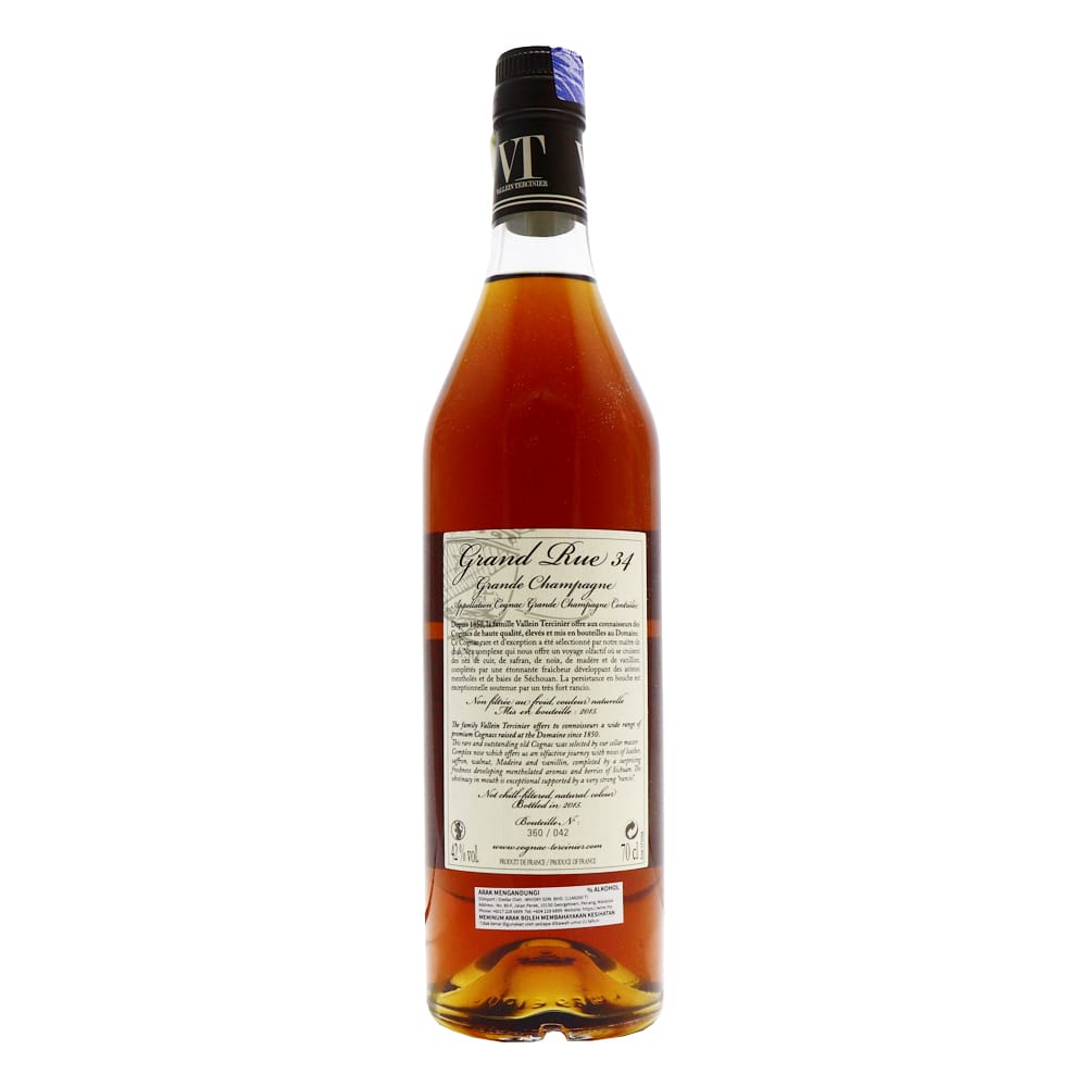 VALLEIN TERCINIER 80 Years Old Grand Rue 34 Single Cask Rare Cognac 4