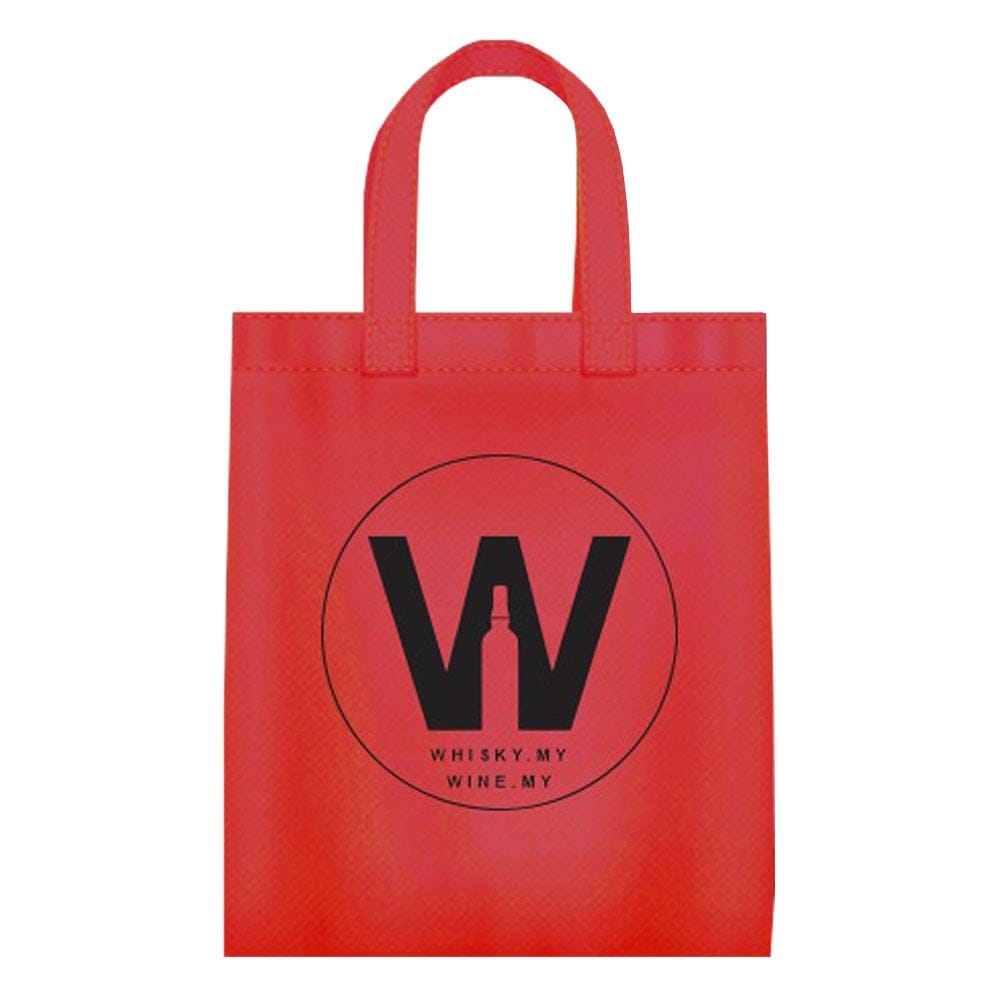 WHISKY.MY NON WOOVEN BAG RED COLOR
