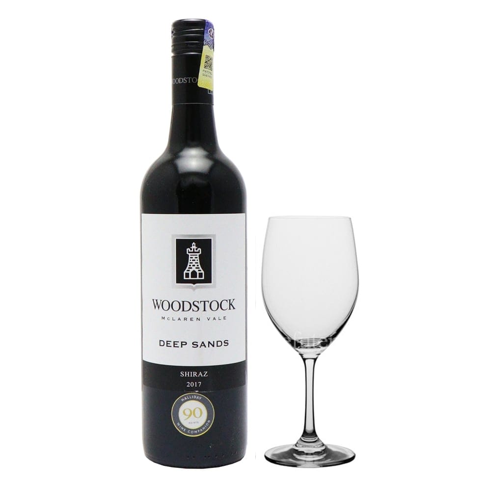 WOODSTOCK Deep Sands Shiraz With Glass
