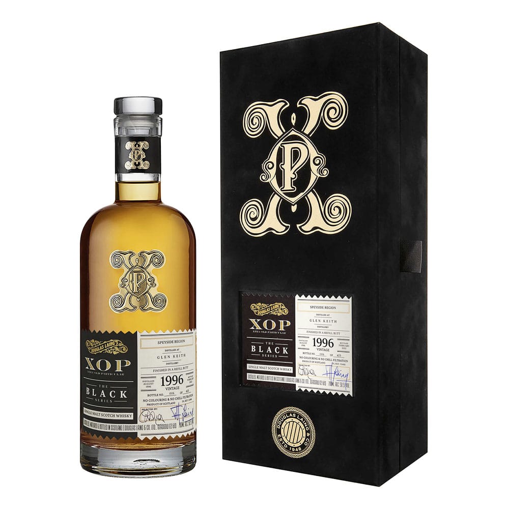 XTRA OLD PARTICULAR BLACK GLEN KEITH 1996 (25 Years Old)