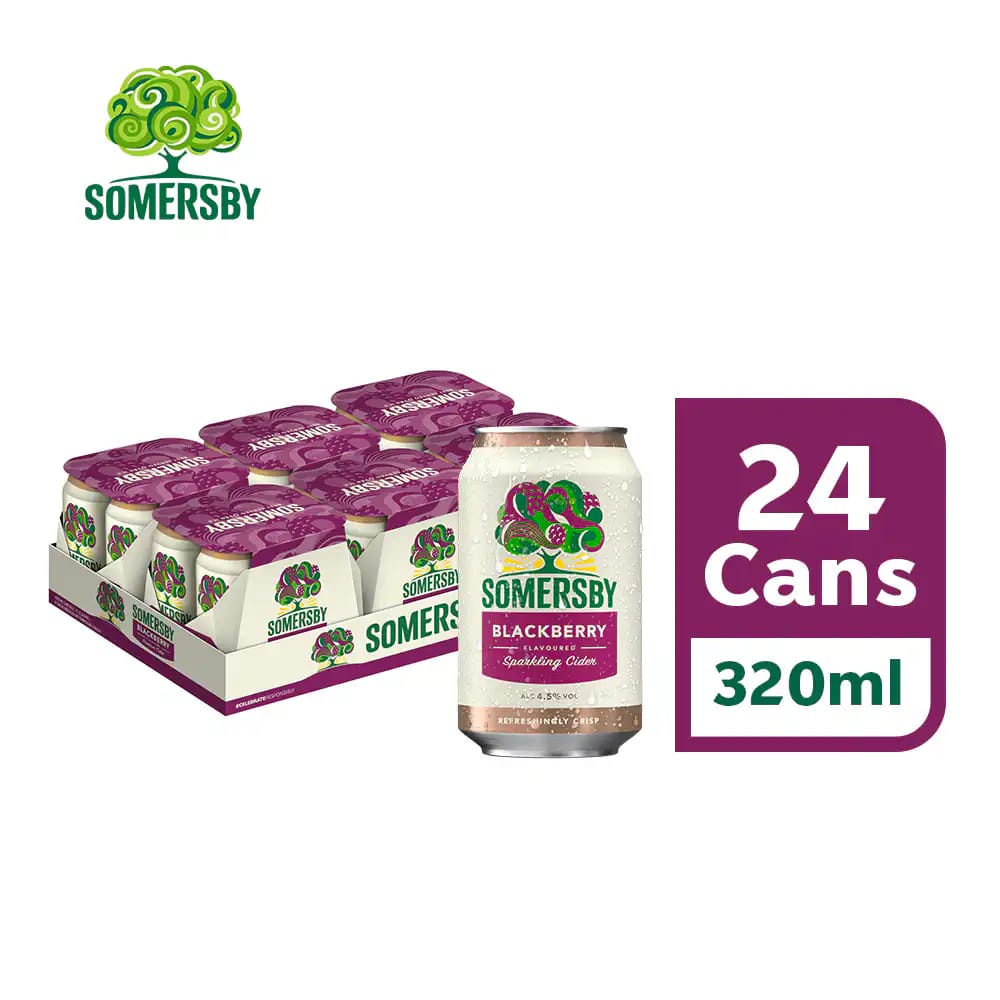 SOMERSBY Blackberry Cider Can (320ml x 24)
