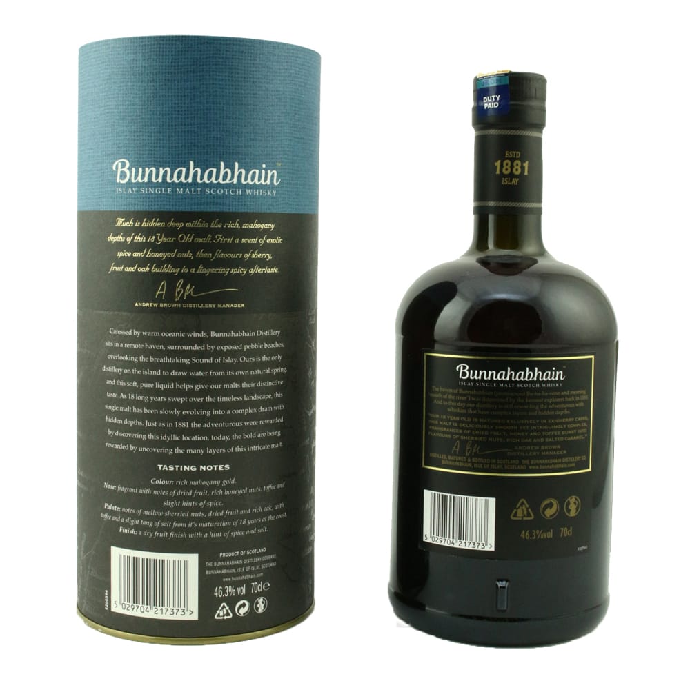 BUNNAHABHAIN 18 Year Old | Whisky.my
