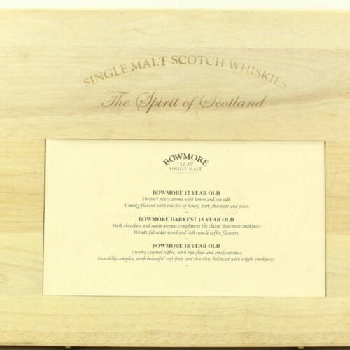 BOWMORE SET - 12YO , 15YO , 18YO
