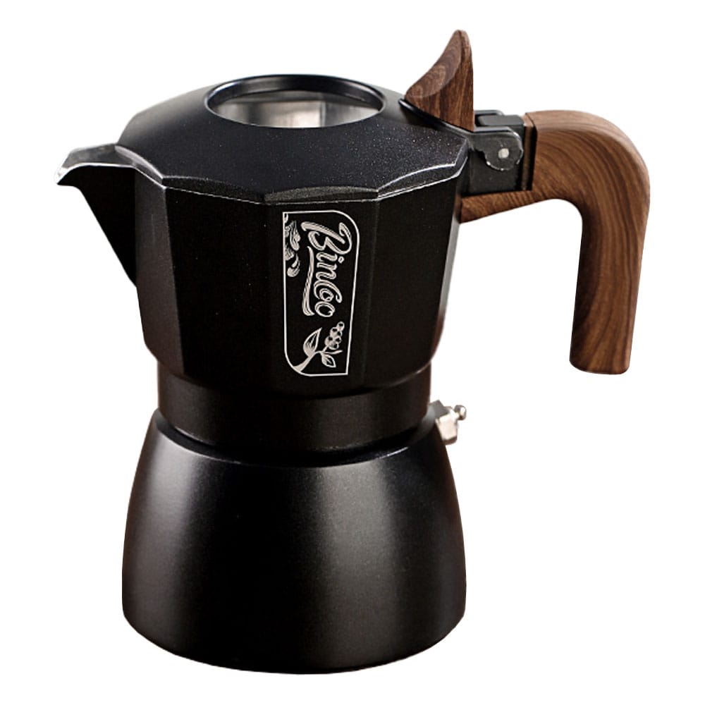 BINCOO Espresso Coffee Maker Moka Pot Black 150ml