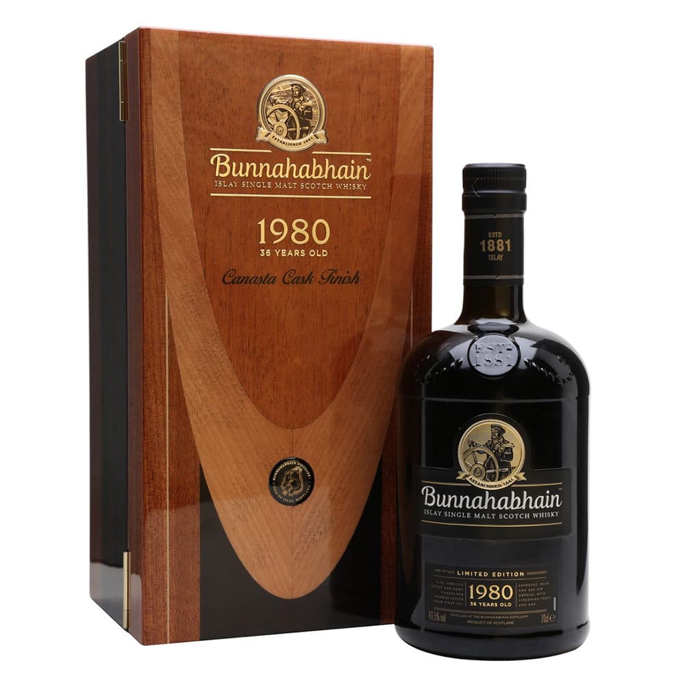 BUNNAHABHAIN 1980 36 Year Old Canasta Cask Finish