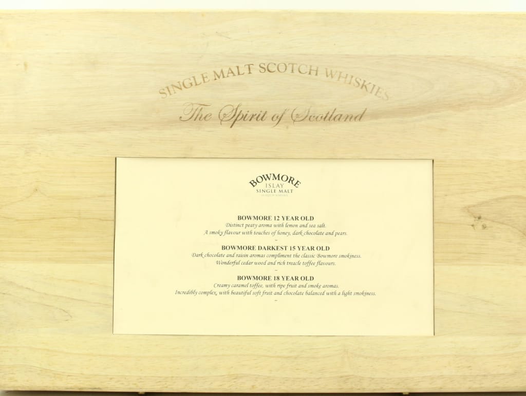 BOWMORE SET - 12YO , 15YO , 18YO