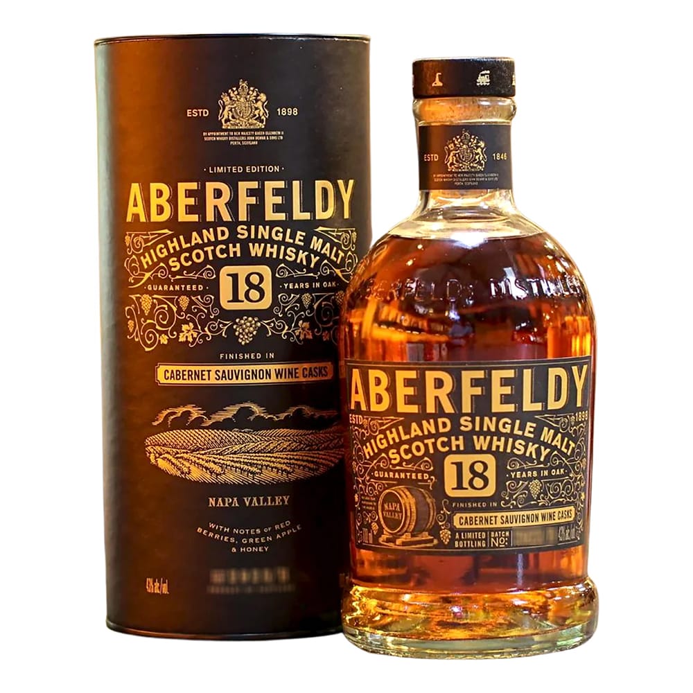 ABERFELDY 18 YEAR OLD Napa Valley Red Wine Cask Finish Whisky