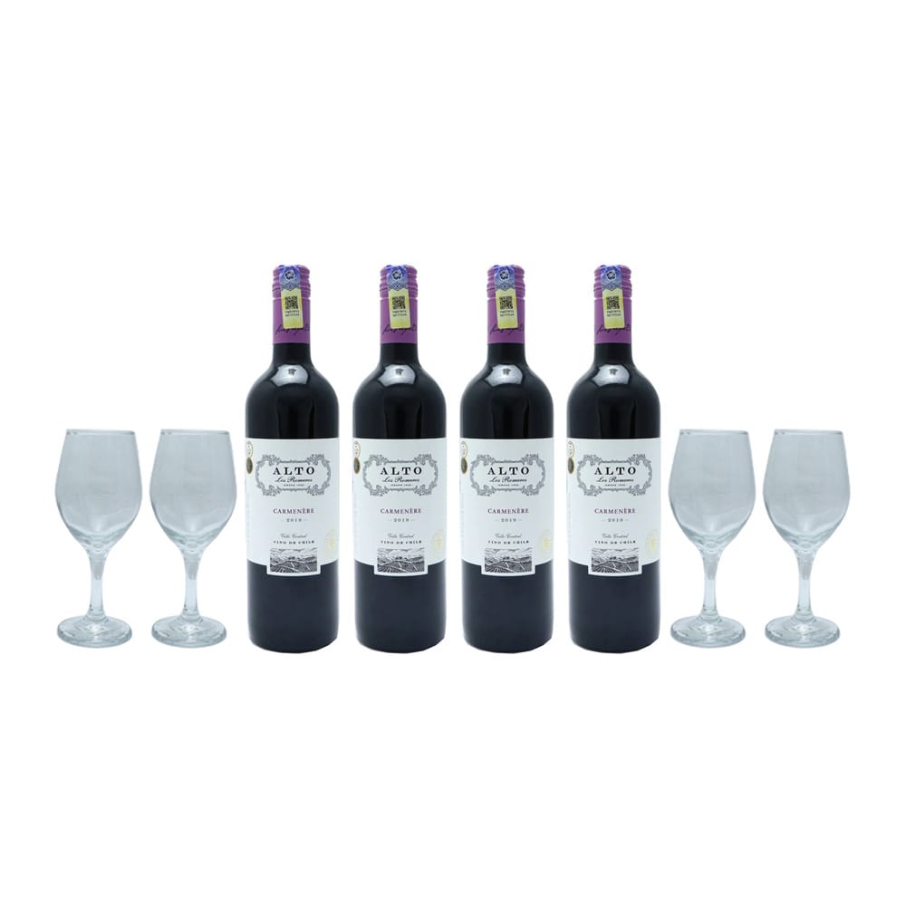 ALTO LOS ROMEROS Carmenere 2019 Bundle Set