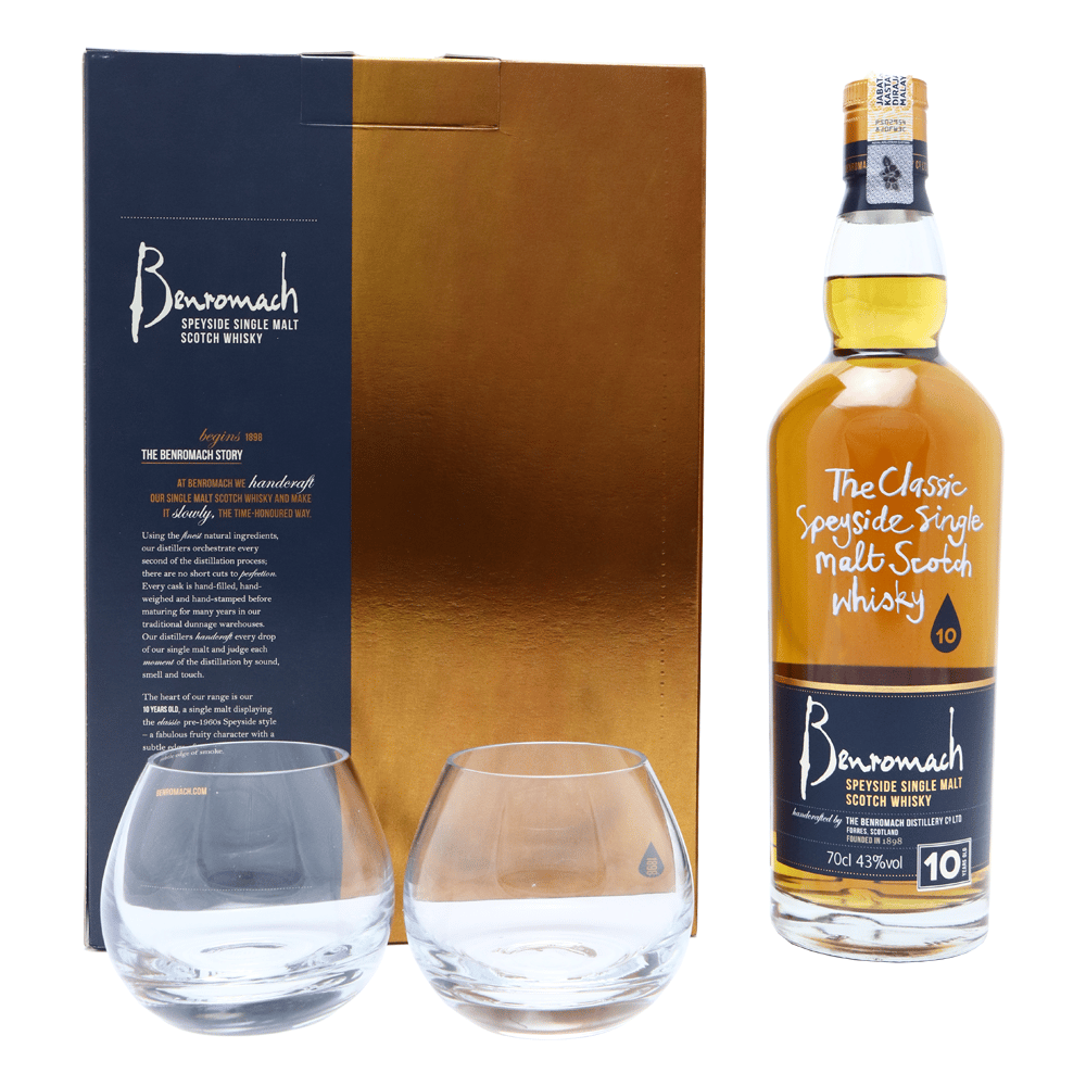 BENROMACH 10 Year Old with Glasspack - Whisky.my