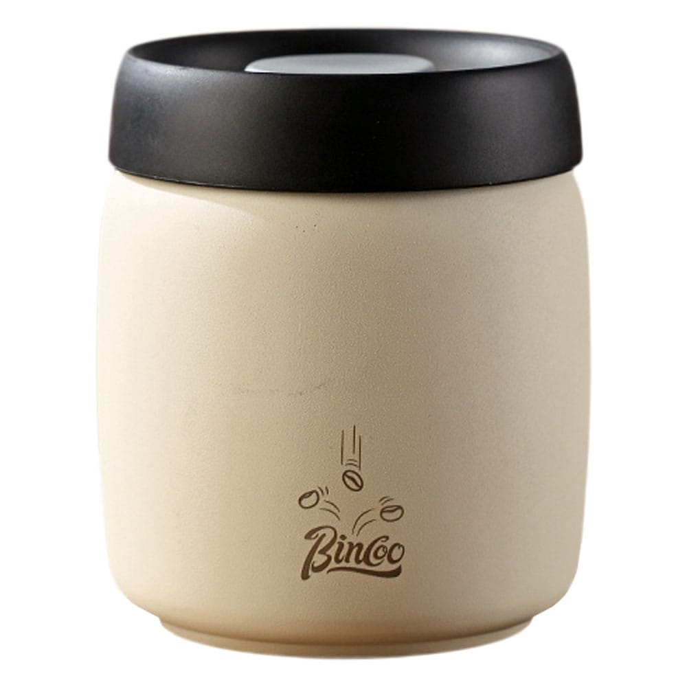 BINCOO Vacuum Coffee Bean Sealed Canister White 800ml