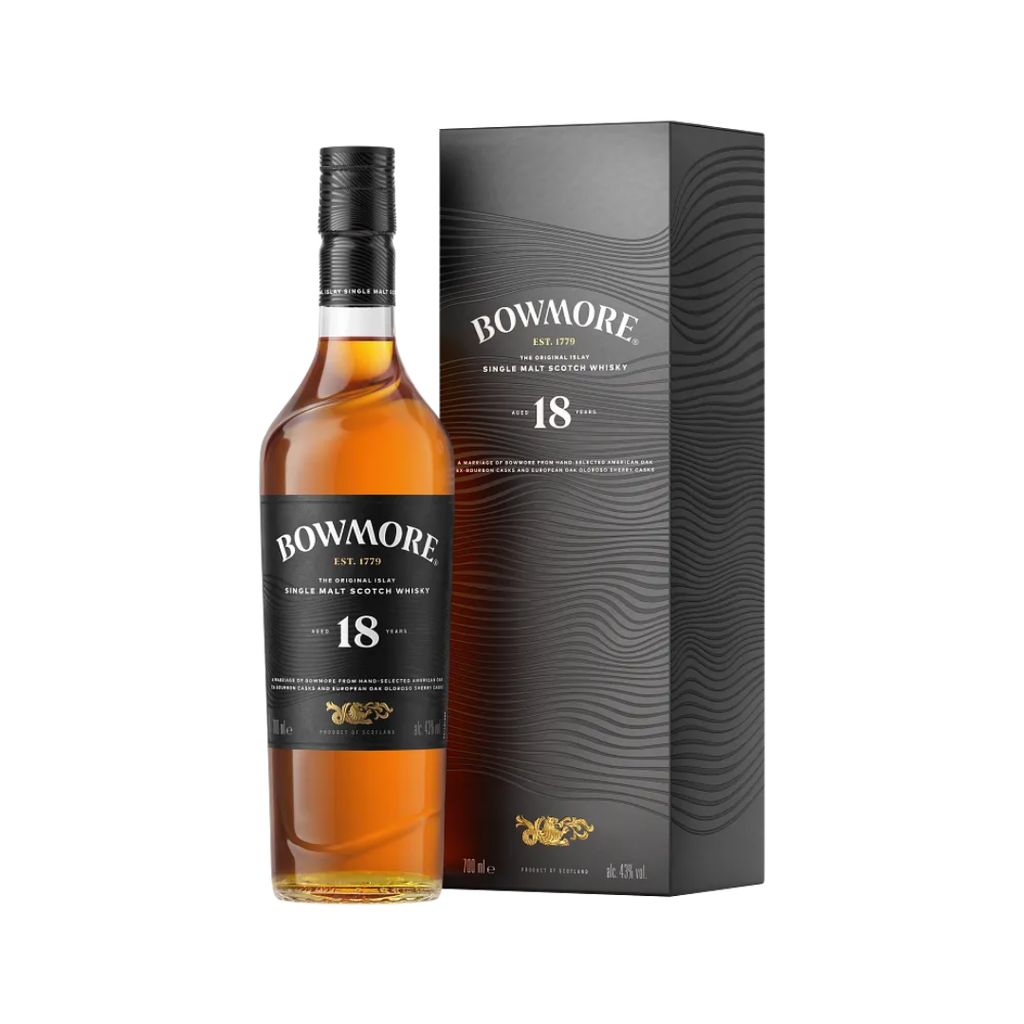 BOWMORE 18 Year Old Scotch Whisky 700ml 43% - Whisky.my