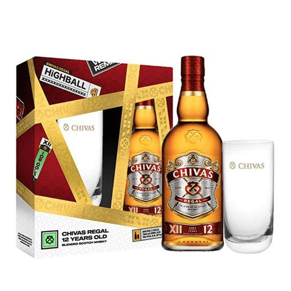 CHIVAS REGAL 12 Year Old with 12 & 18 Year Old miniature set