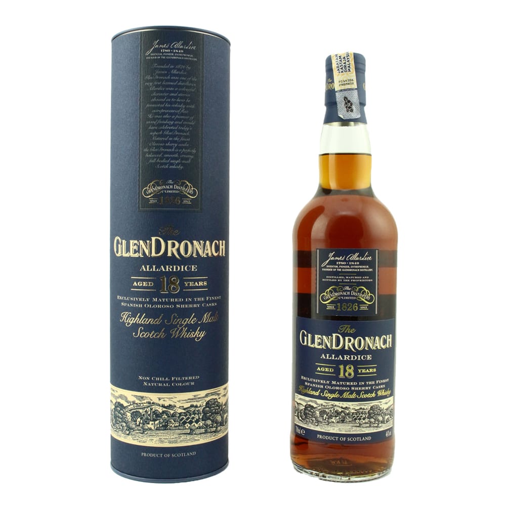 GLENDRONACH Aged 18 Year Old
