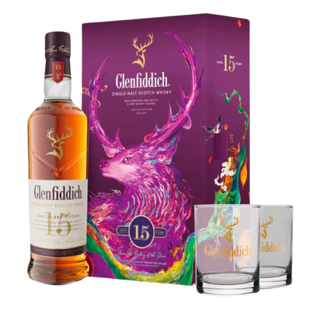GLENFIDDICH 15 Year Old Gift Pack With Glass - Whisky.my
