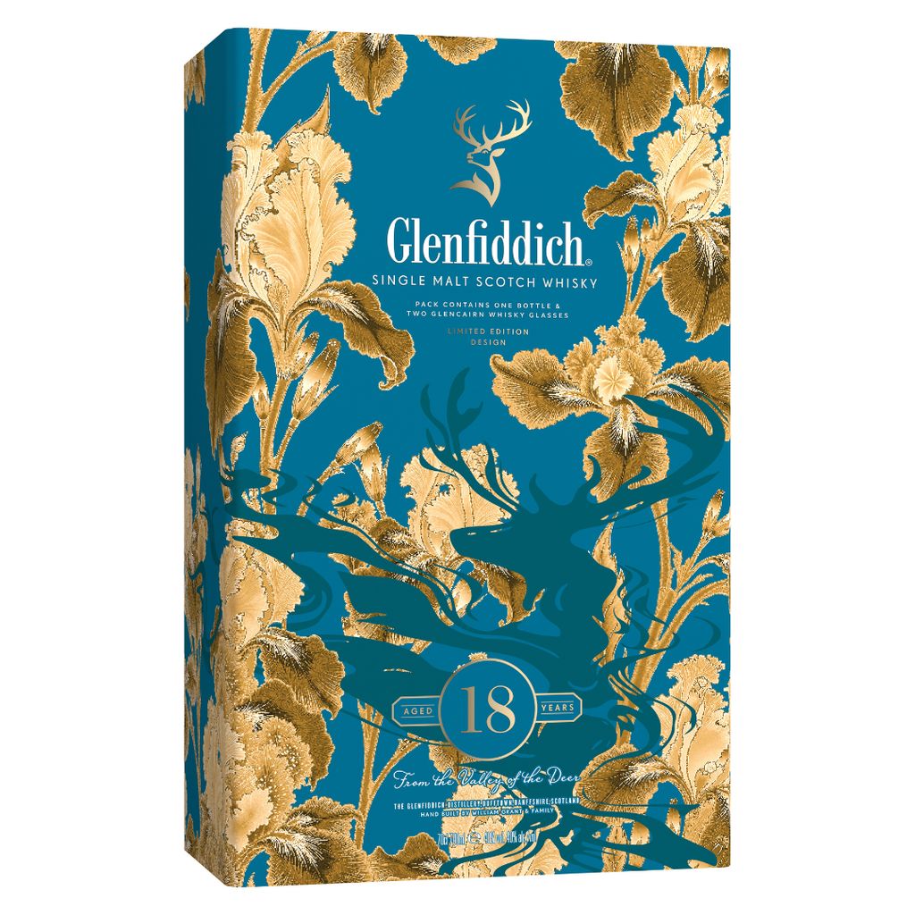 Glenfiddich 18 Years Old Gift Set Box 2025