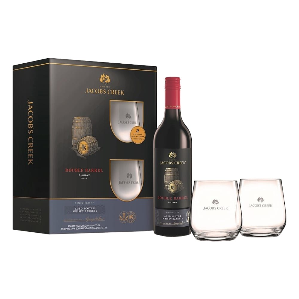 JACOB CREEK Double Barrel Shiraz VAP with 2 Glass