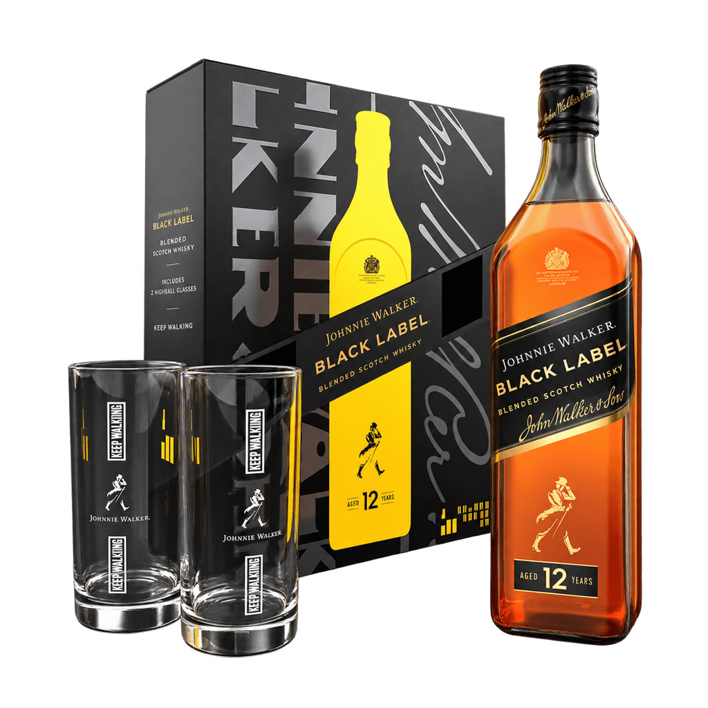 Johnnie Walker Black Label 2 Highball Glasses Gift Pack