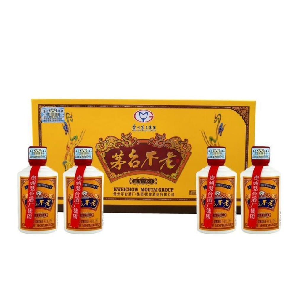 KWEICHOW MOUTAI Bulao 茅台不老 Set 12.5cl x 4 Gift Set - Whisky.my