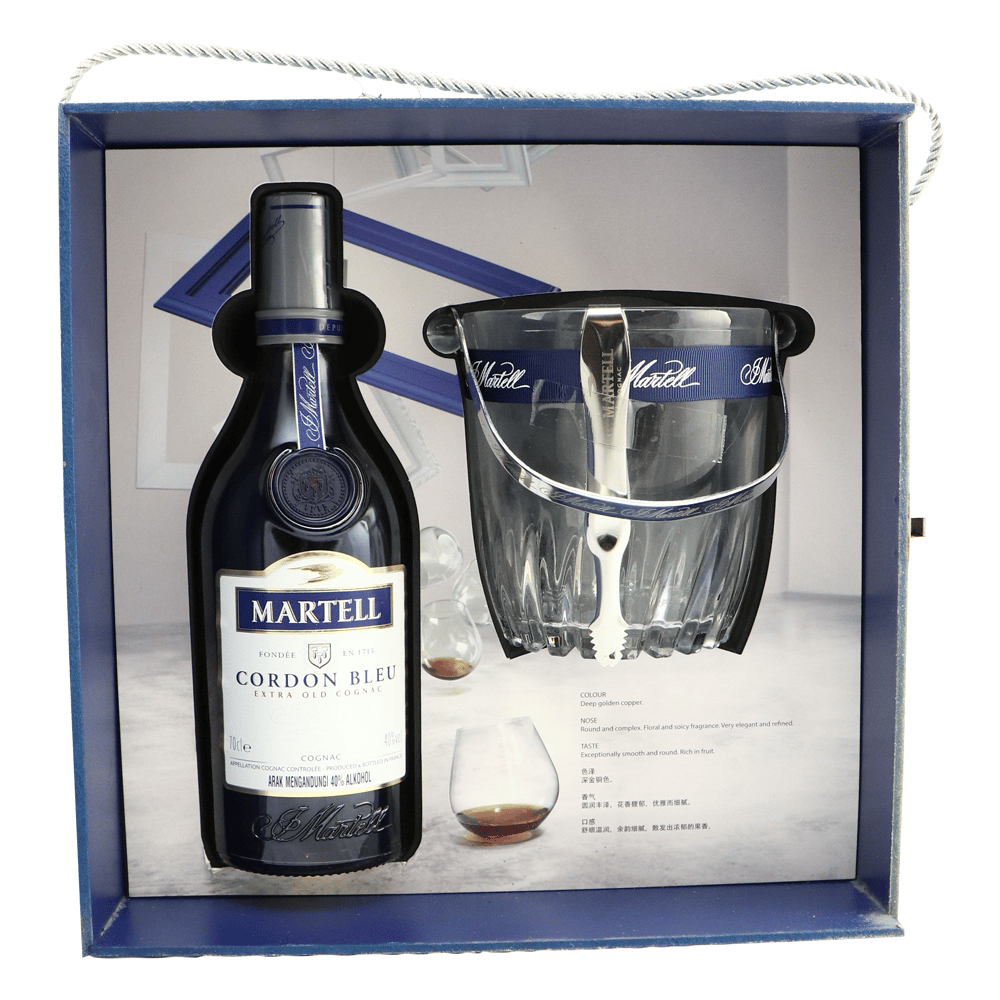 MARTELL Cordon Bleu 2015 Festive Gift Pack with Ice Bucket