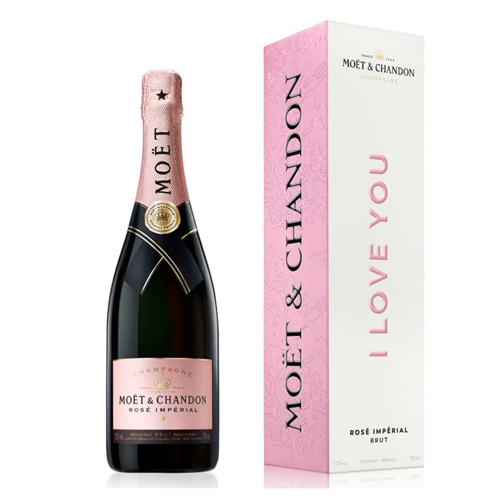MOET & CHANDON Brut Imperial Rose Valentines Limited Edition