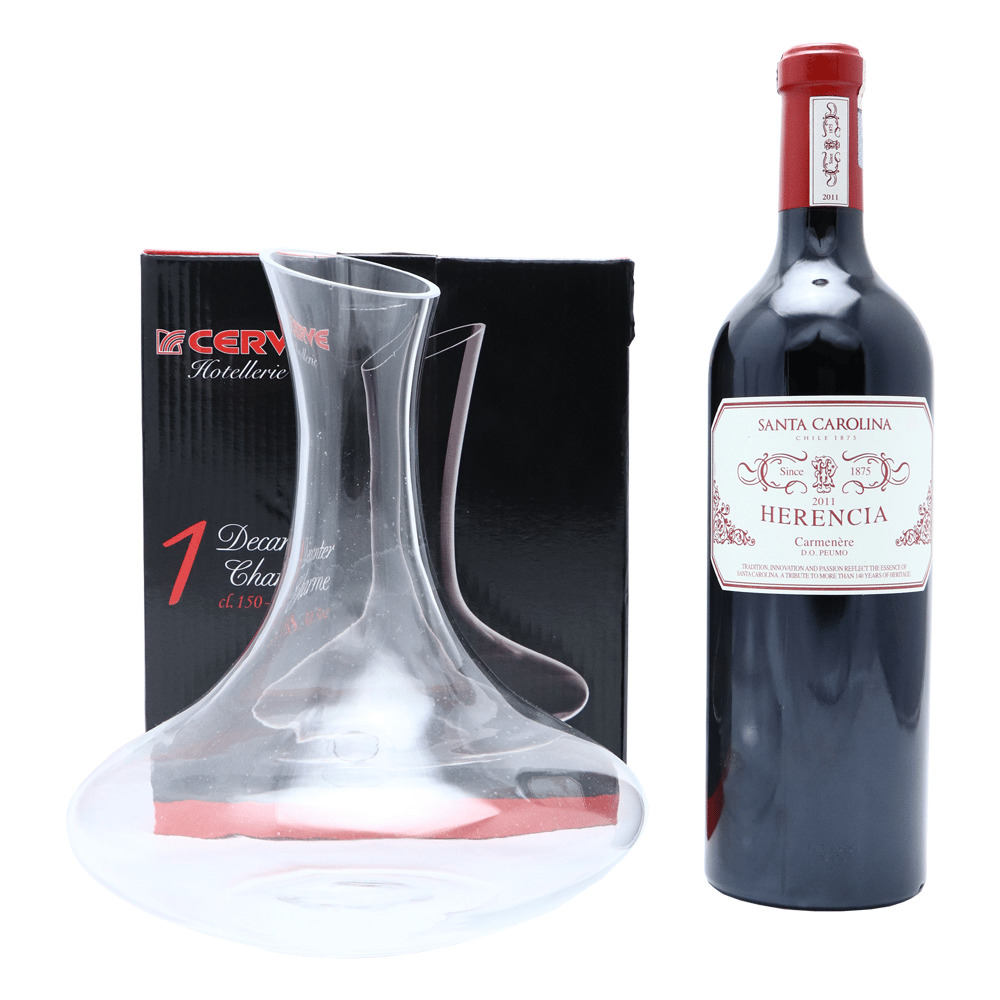 SANTA CAROLINA Herencia Carmenere 2011 with Decanter