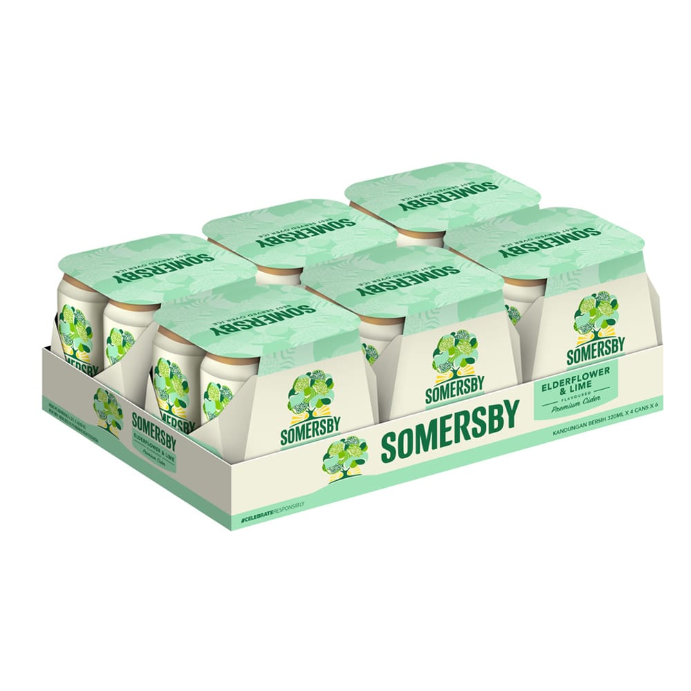 SOMERSBY Elderflower Lime Can (320ml x 24) 3