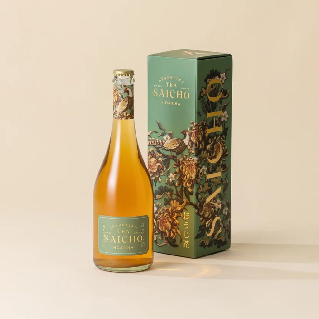 Saicho Hojicha Sparkling Tea Gift Box 0% 750ml