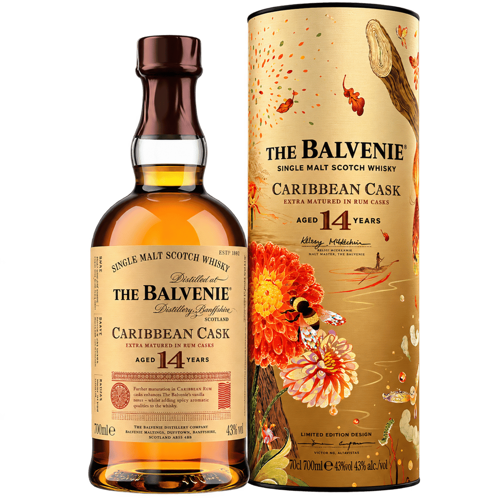 The Balvenie 14 Year Old Caribbean Cask Victo Ngai Limited Edition 43% 700ml