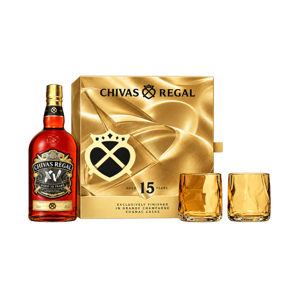 Chivas Regal Xv CNY 2027 Gift Set with 2 Chivas Xv Glasses 40% 700ml