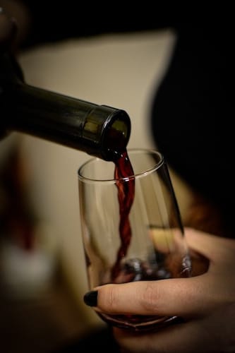 stemless wine glass