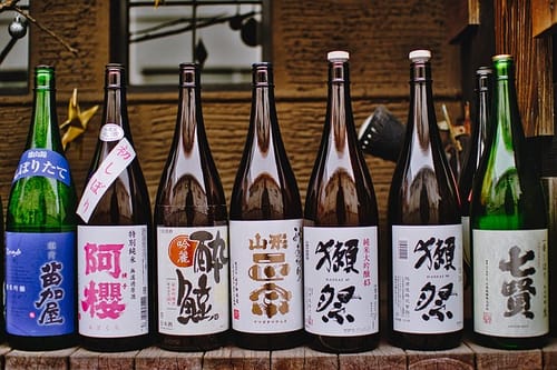 drinking sake