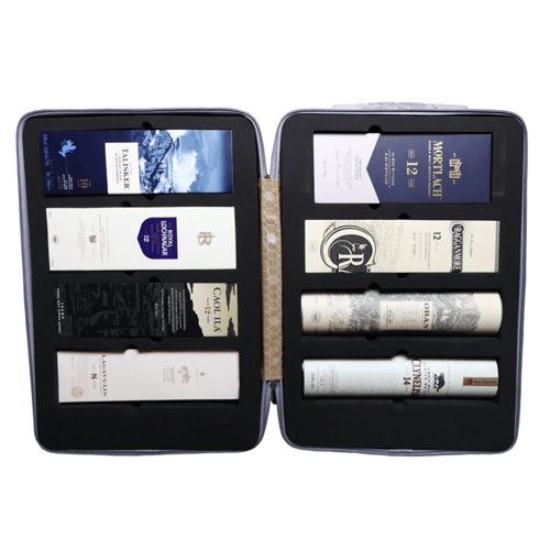 WHISKY CASE 8 BOTTLES + FREE SUITCASE