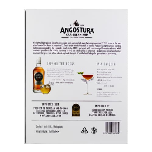 ANGOSTURA 8 Year old 1919 Gift Pack