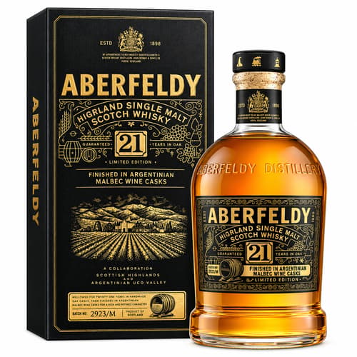 Aberfeldy 21 Year Old Argentinian Malbec Wine Cask Finish 46% 700ml