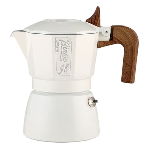 BINCOO Espresso Coffee Maker Moka Pot White 150ml