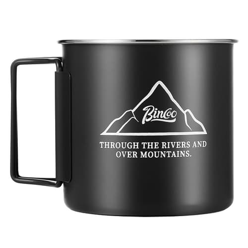 BINCOO Outdoor Camping Cup Black 300ml