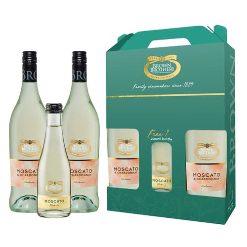 Brown Brother Moscato Chardonnay Gift Set