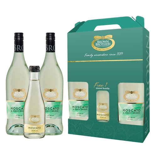 Brown Brother Moscato Pinot Grigio Gift Set