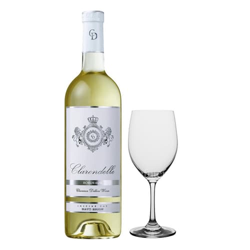 Clarendelle Bordeaux Blanc 2021 With Glass