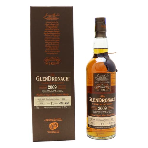 GLENDRONACH 11 Year Old 2009 Pedro Ximenez Puncheon Cask 2039