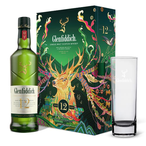 GLENFIDDICH 12 Year Old Gift Pack limited Edition Design 2023