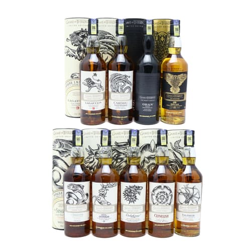 Game of Thrones Single Malt Scotch Whisky Collection 9 Bottles Set