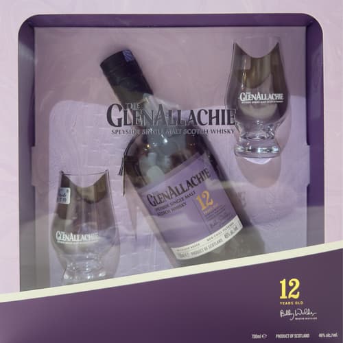 GlenAllachie 12 Year Old 2 Snifter Glass Gift Pack
