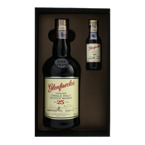 Glenfarclas-25-years-with-mini-40-years-gift-pack