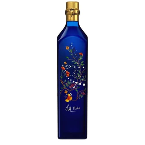 Johnnie Walker Blue Label Rahul Mishra Diwali Limited Edition Back Label